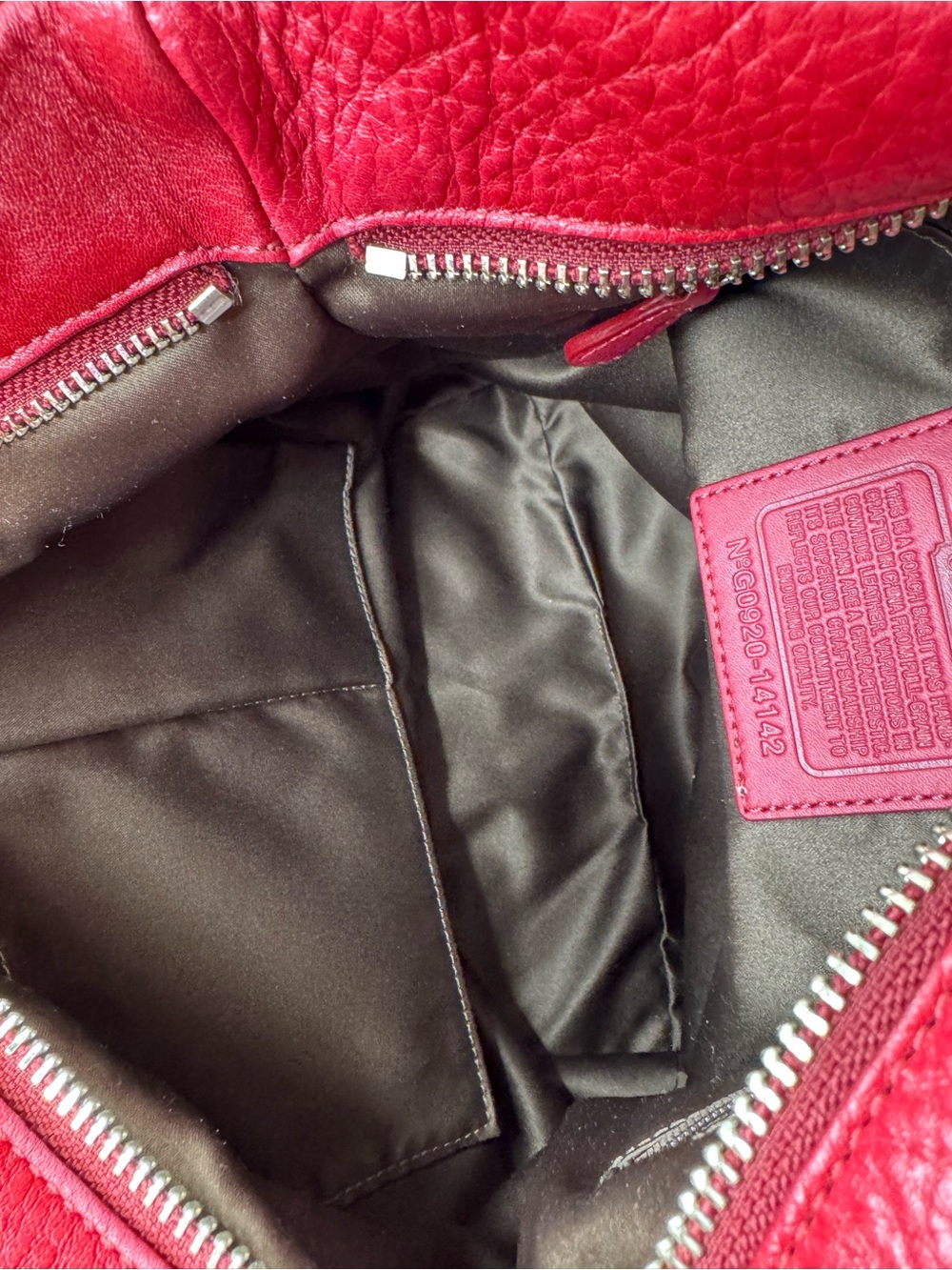 Coach Brooke Pebbled Leather Hobo Bag - Picture 8 of 14